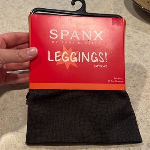 Spanx Brown Croc leggings